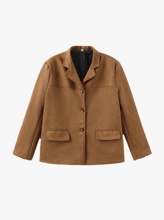 Wildlederoptik Kurzjacke für Damen