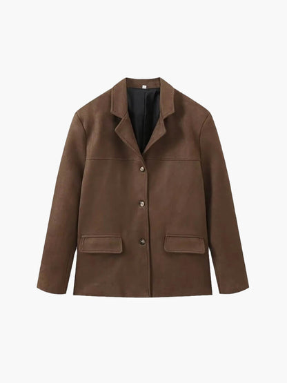 Wildlederoptik Kurzjacke für Damen