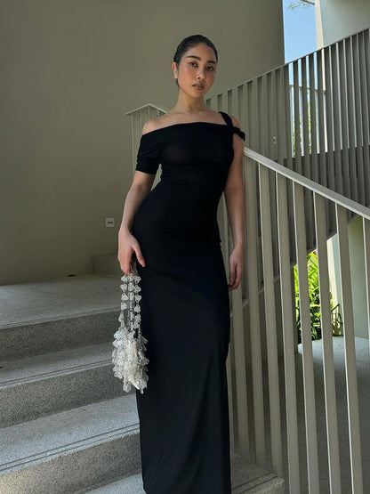 Asymmetrisches Maxikleid für Damen