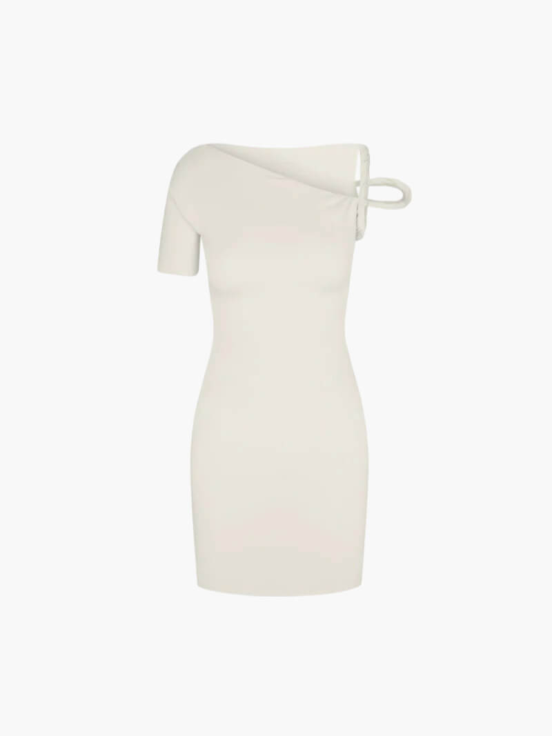 Asymmetrisches Minikleid mit Träger für Damen