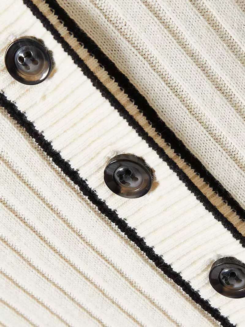 Geripptes Maxi Kleid für Damen