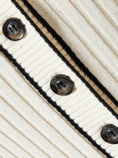 Geripptes Maxi Kleid für Damen