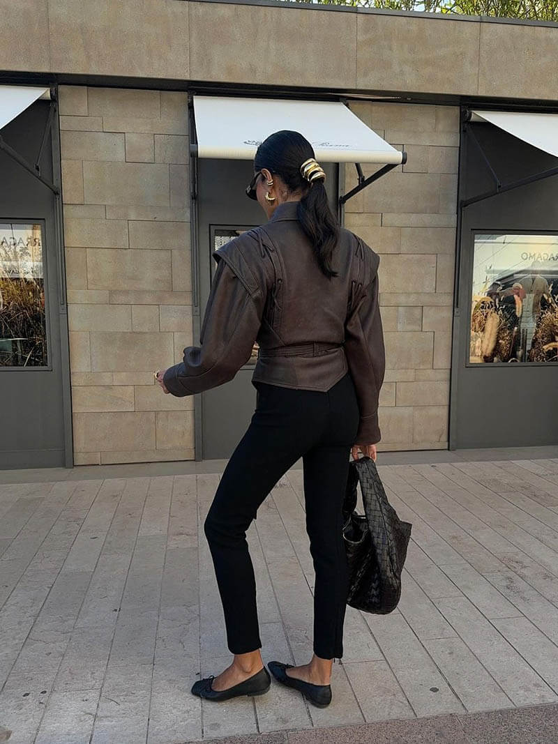 Knopf Schnürung Jacke für Damen