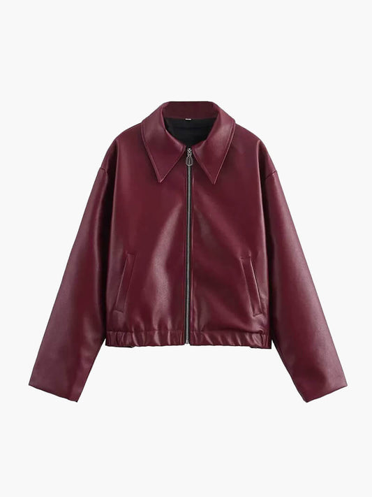 Kunstleder Jacke für Damen