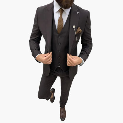 Slim Fit Abendanzug 3-teilig für Herren