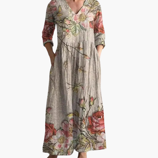 Fließendes Boho Sommerkleid für Damen