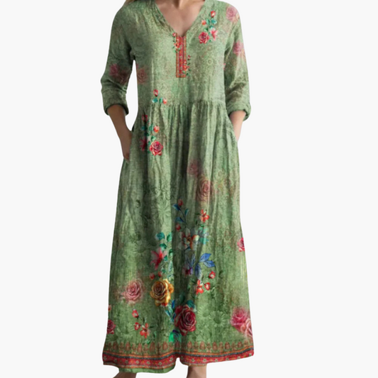 Fließendes Maxi Kleid für Damen