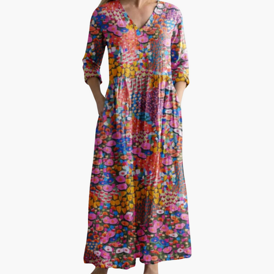 Luftiges Boho Print Kleid für Damen