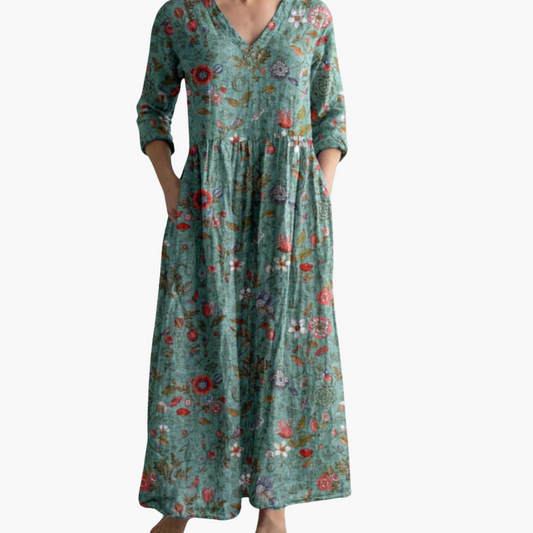 Boho Print Maxi Kleid für Damen
