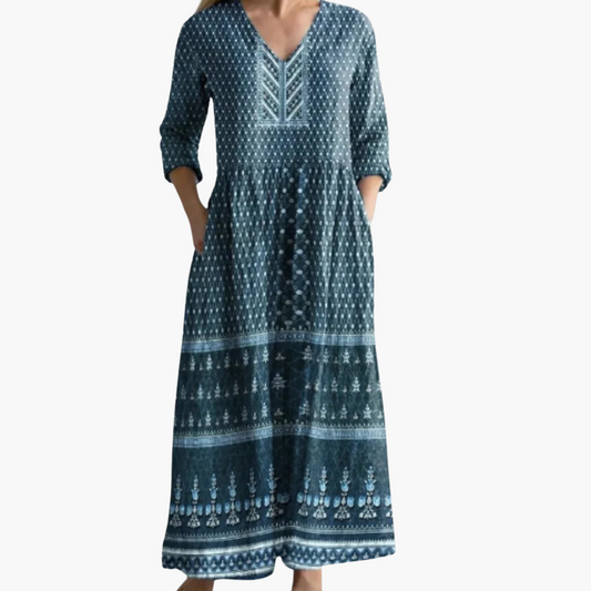 Maxi-Boho-Kleid für Damen