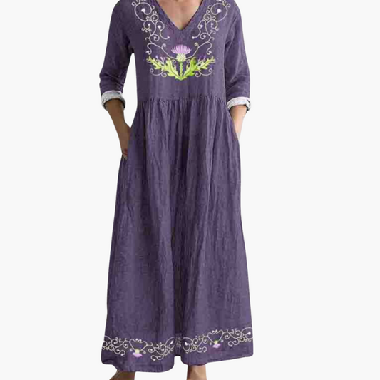 Lockerer Boho Maxikleid für Damen