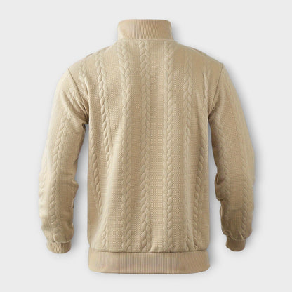 Vintage Halb-Zip Pullover für Herren