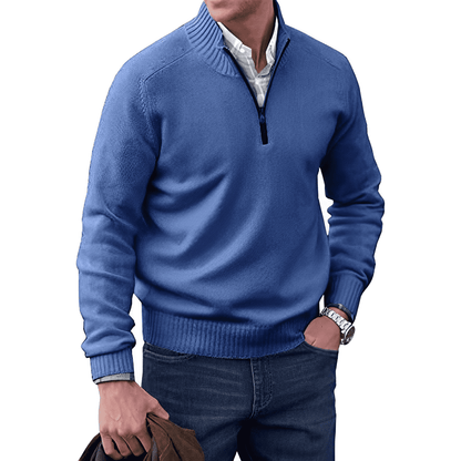 Halb-Zip Strickpullover für Herren
