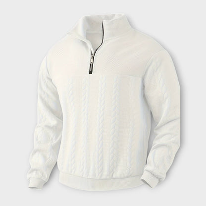 Vintage Halb-Zip Pullover für Herren