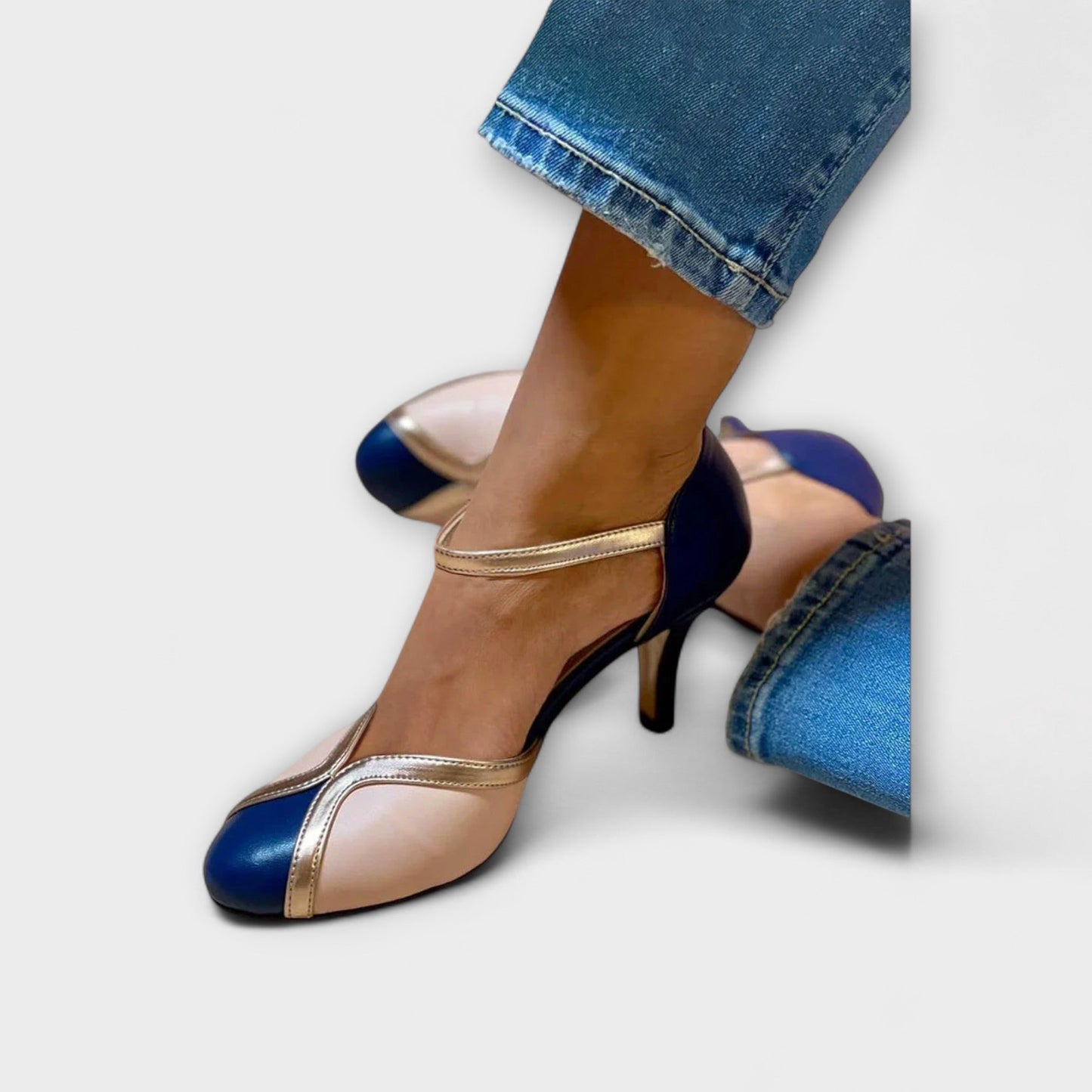 Isabel - Farbblock-Stiletto-Absätze