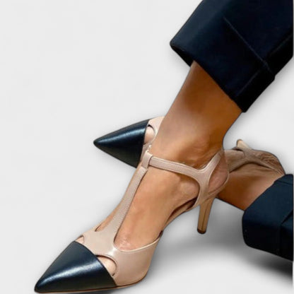 Jessica - Beigefarbene Stöckelschuhe