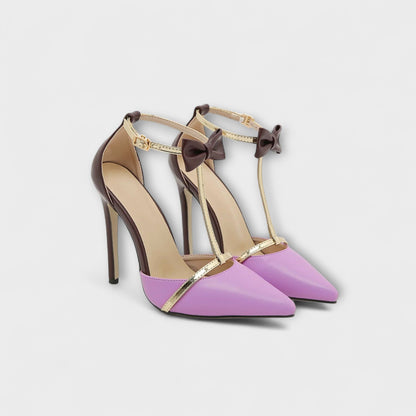 Danielle - Farblich abgesetzte spitze Stiletto-Absätze