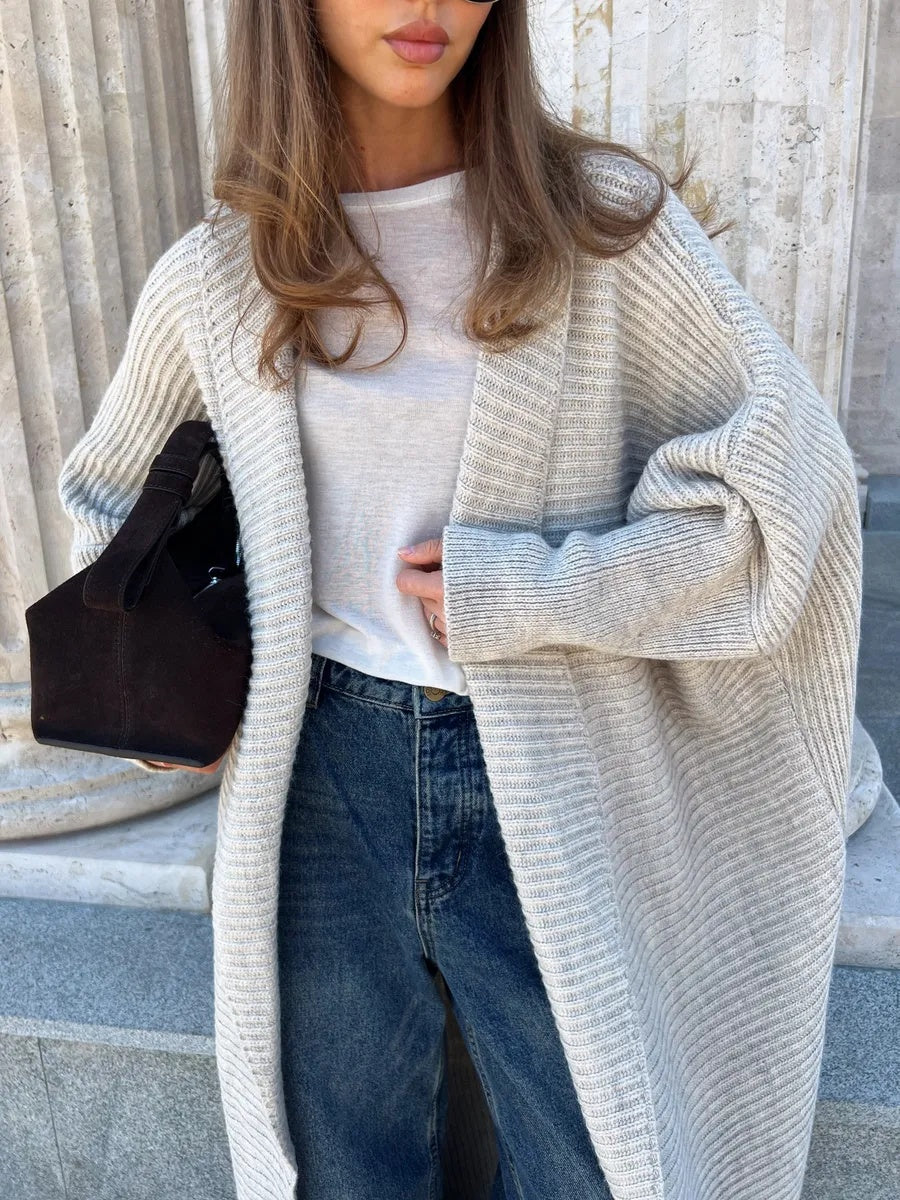 VelaBerlin – Langer Strickcardigan Oversize in Plus Size